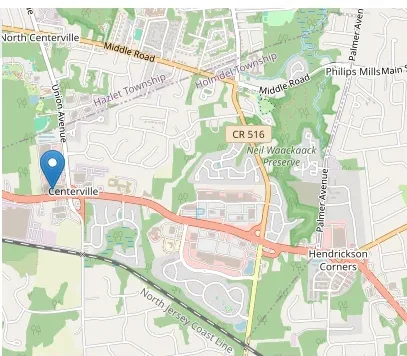 Map showing Gorsegner Brothers location at 6 South Holmdel Road, Holmdel NJ